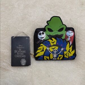 Disney Black and Green Nightmare Before Christmas wallet HTF